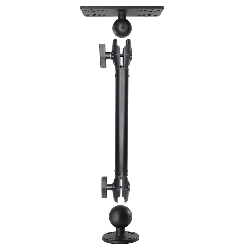 

1.5"/C Size Ball Aluminum Garmin Fish Finder Mount with Extension Arm Marine Electronic Depth Finder Mount for Boat 360° Rotat