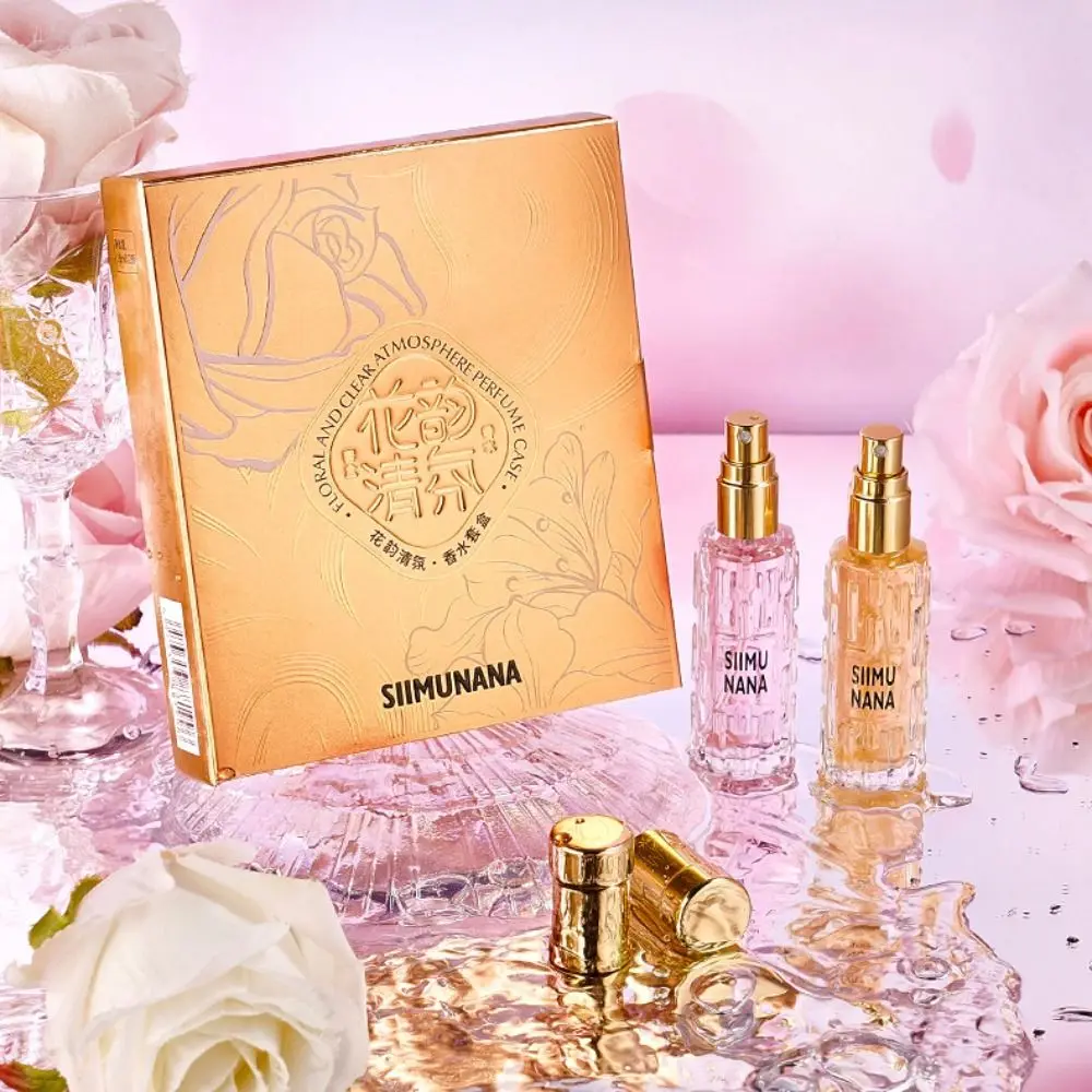 

2Pcs Natural Gardenia Flavor Rose Flavor Set Light Fragrance Body Care Women Suit Fresh Long Lasting Sweet Deodorant Travel