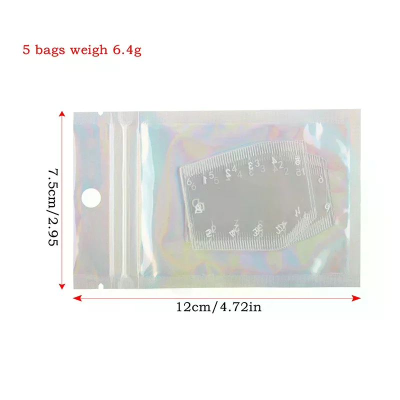 Plantilla para dar forma a las cejas duradera, moldeador de cejas instantáneo portátil, regla de diseño de cejas, regalo, 5 uds.