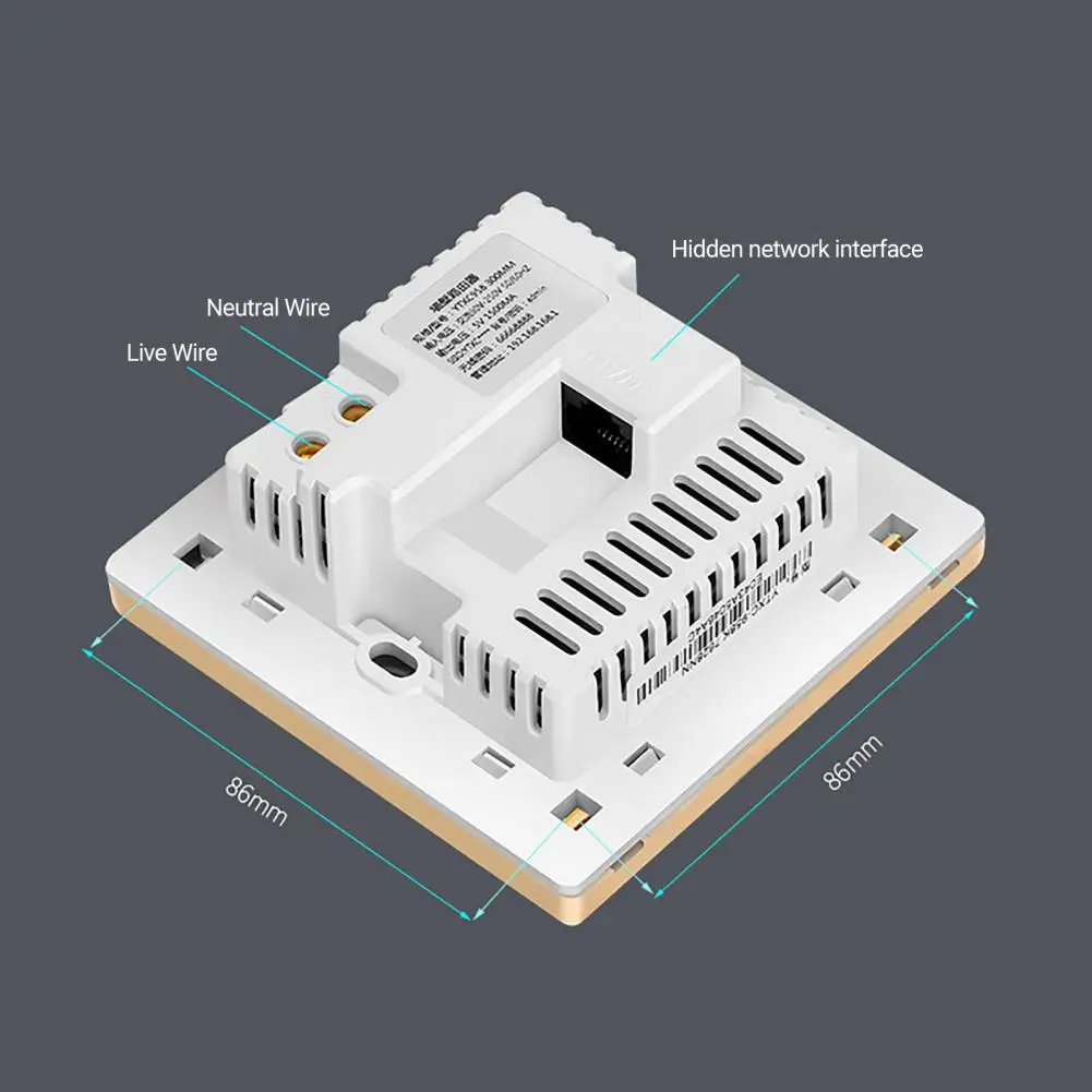 Wireless Router Socket Simple Operation Wireless Router Panel Professional WiFi Wall Routers Embedded Panel WPS Encryption