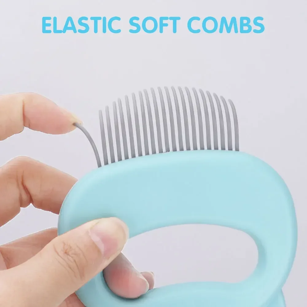 2-in-1 Cat Ear Comb and Deshedding Brush  Gentle and Effective Pet Grooming and Hair Removal Dual  Pet Grooming Tool