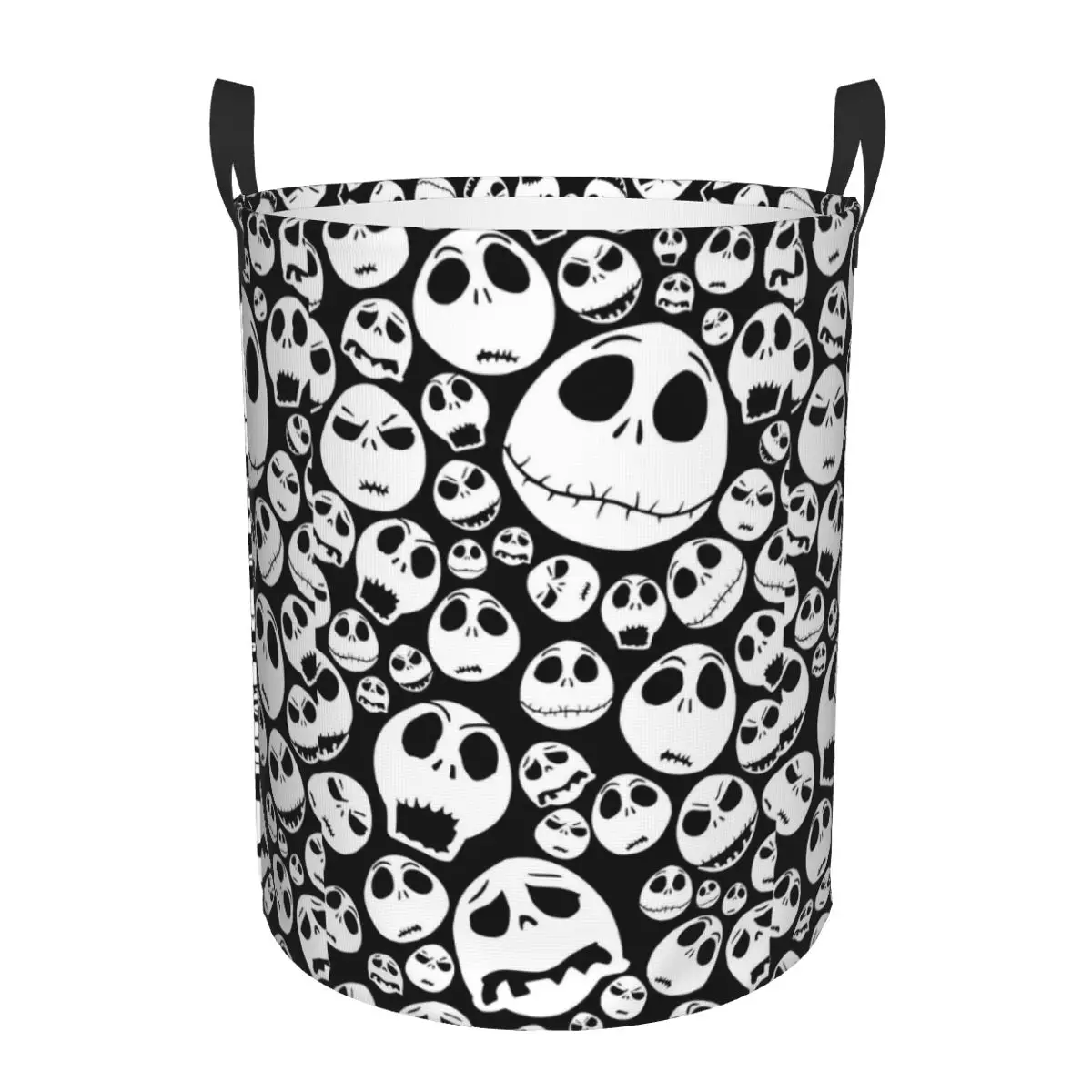 

Custom Jack Skellington Laundry Hamper Large Storage Basket The Pumpkin King of Halloween Town Kids Nursery Toy Organizer