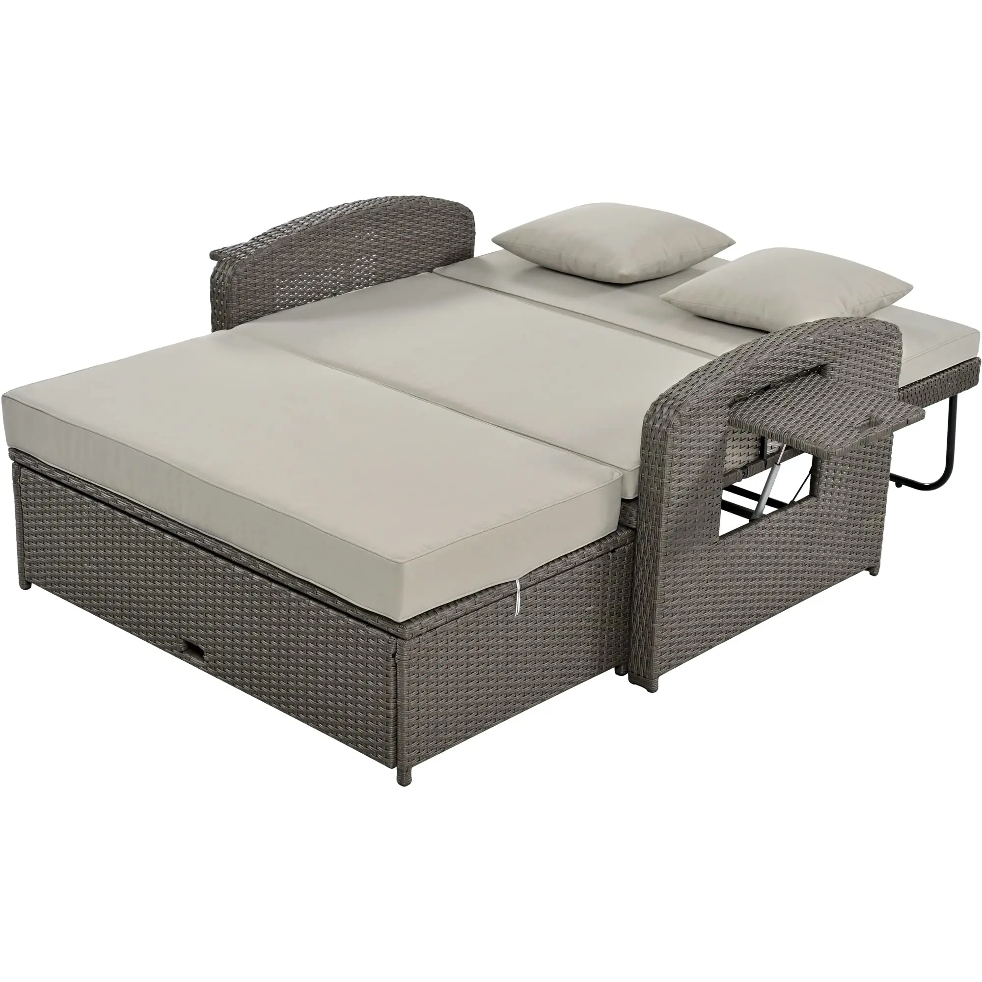 Modern Outdoor Garden Furniture Portable Rattan Wicker Chair & Sectional Sofa with Cushion for Hotels and Living Rooms