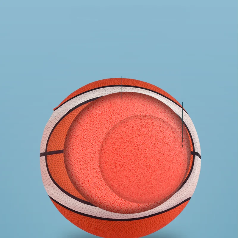 حزمة ملفوفة من القماش كذاب كتم الصوت كرة السلة الصامتة القابلة للعصر كتم كذاب كرة السلة داخلي كرة صامتة رغوة كرة السلة