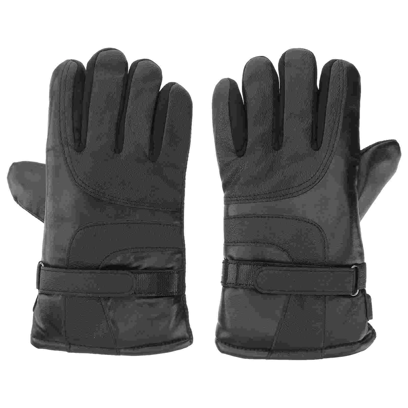 Motorcycle Thermal Gloves Finger Winter Riding Ultraviolet Light Heating Touch Screen Women's Electric Dirtbike