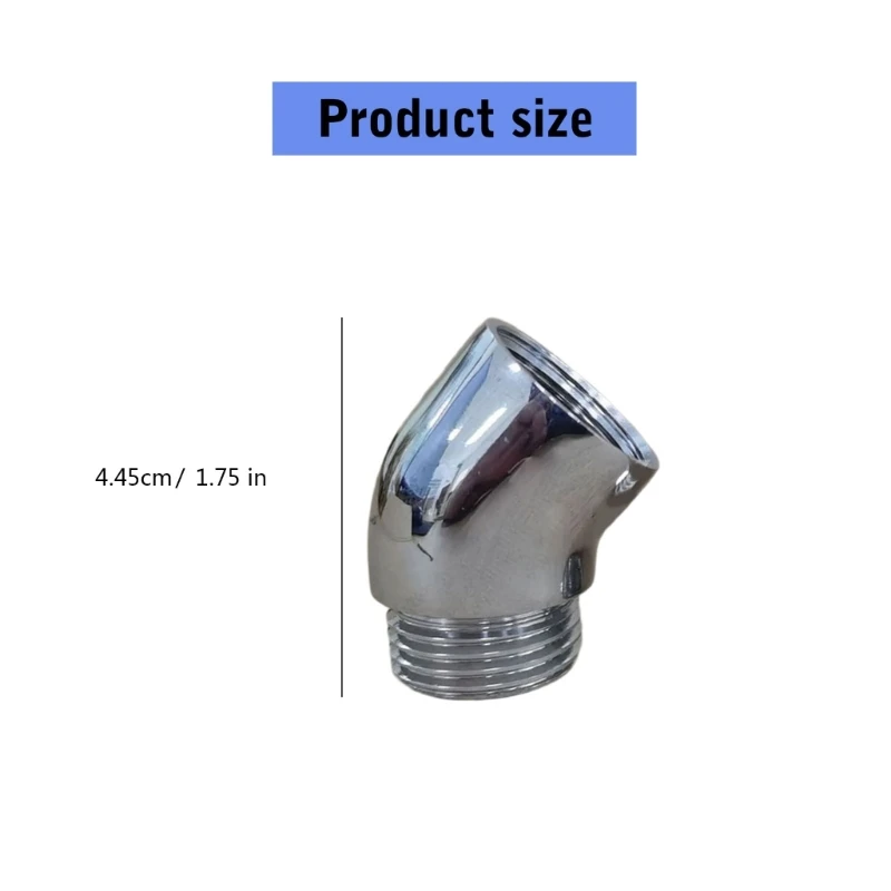 Adaptador giratorio cabezal ducha Universal 135 grados, Conector ángulo ducha mano latón, junta manguera