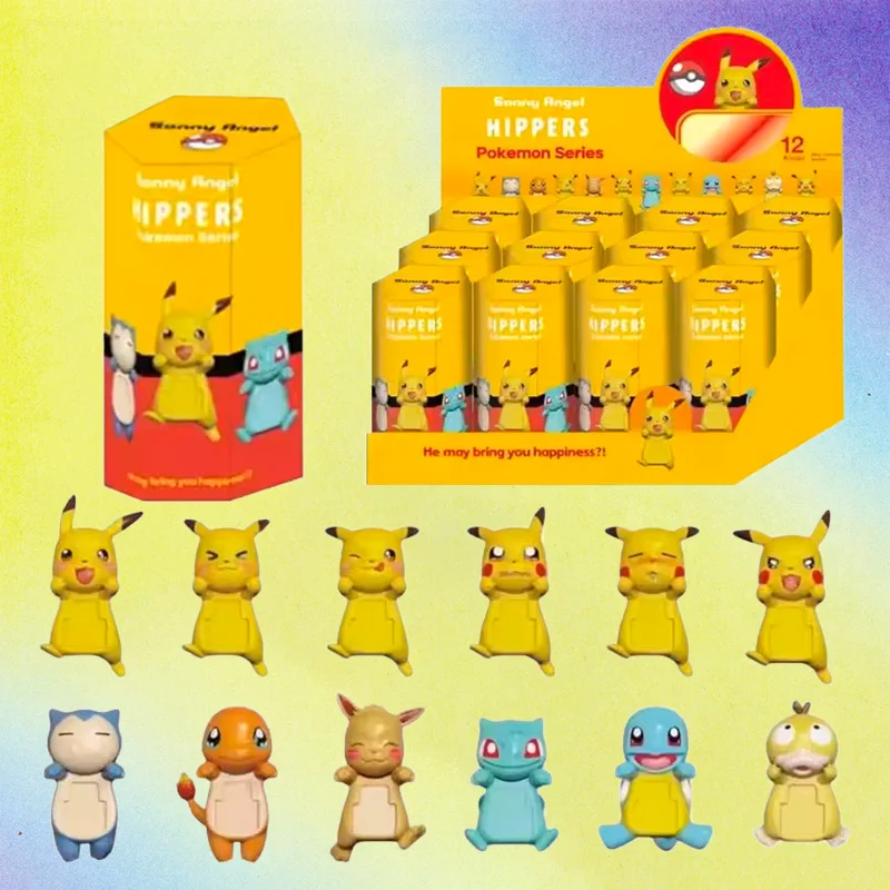 2026 New Pikachu Surprise Blind Box Party Angel Mysterious Blind Box Cute Anime Figures Christmas Model Doll Gifts Kids Toys view 2