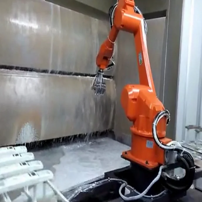 Automatic 6 Axis Robot Arm Spray Booth Kitchen Oil Spray For Industry