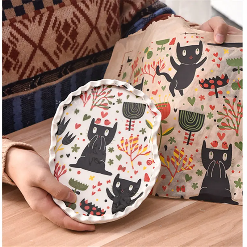 Colored Ceramic Clay High-temperature Underglaze Decal Cartoon Decal Paper DIY Jingdezhen Ceramic Coloring Transfer Paper Craft