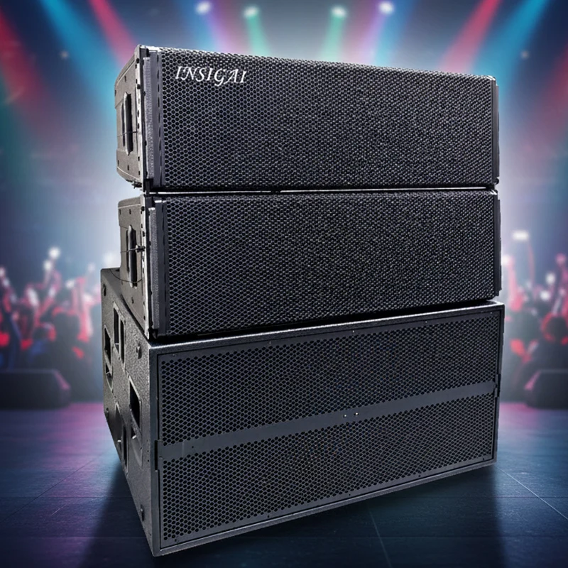 Professional Audio Neodymium Double 12 Inch Line Array Speaker System Hdl50AA 4k Dual 12 Inch 3 Way Active Line Array Speakers