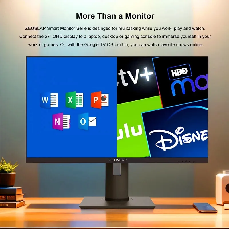 Frameless 27inch Full HD Desktop PC Gamer Monitor Widescreen 2560*1440P QHD LED Computer Gaming Monitor With Thunderbolts Type C