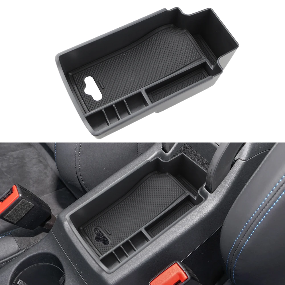 Para audi q3 8u 2013 2014 2015 2016 2017 2018 caixa de armazenamento braço console central titular placa recipiente organizador acessórios
