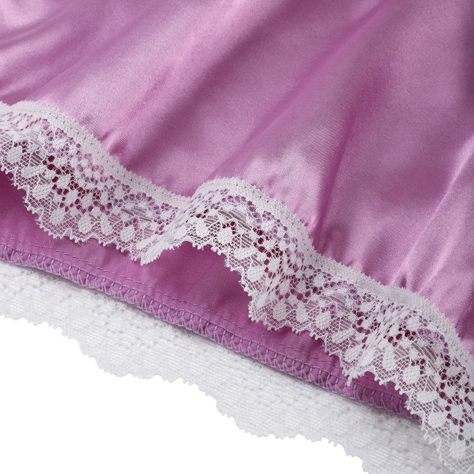 XL ~ 5XL فستان نوم لانجيري مطرز بالزهور مقاس كبير - شبكة شفافة، أشرطة سباغيتي، زخرفة من الدانتيل. ملابس داخلية مثيرة، مثيرة للنساء البالغات