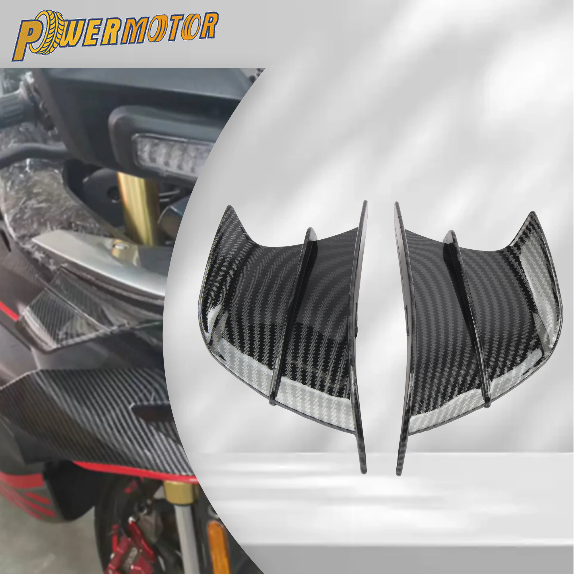 

For Kawasaki Ninja Motorcycle Winglet Aerodynamic Wing Kit ZX6R 636 ZX-25R ZX6RR ZX-6 ZX10R ZX1400 ZX14R ZZR1400 ZZR1100 Spoiler