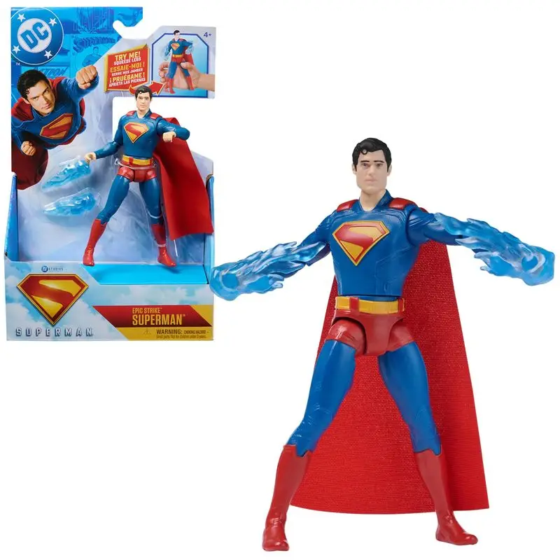2025 superhéroe Spinmaster Dc muñeca de acción Superman Mister fantástico Anime figura modelo América héroe niño niños juguete regalo de cumpleaños