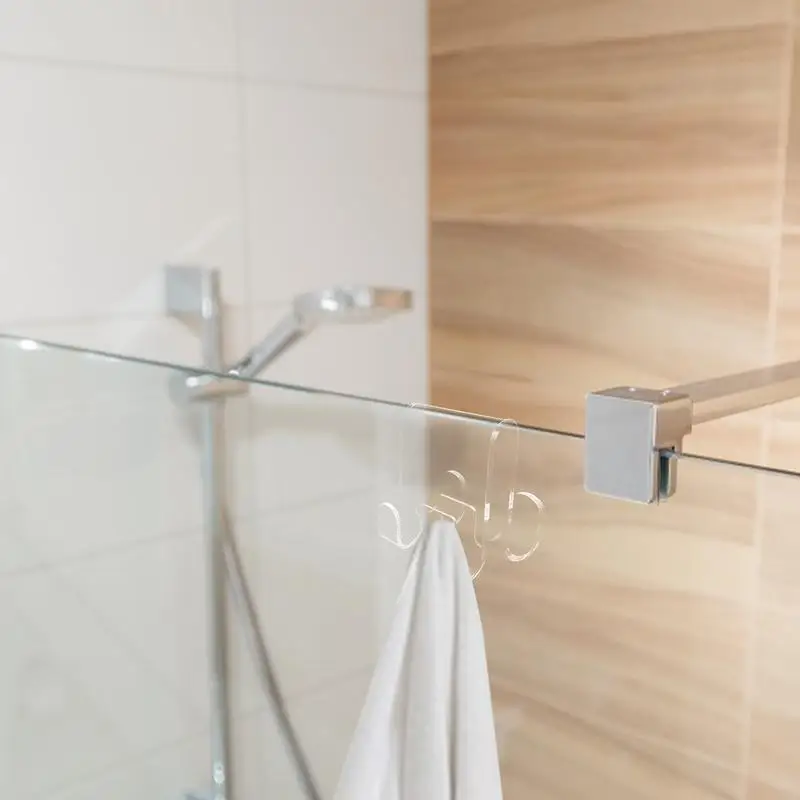 

Shower Towel Hooks For Glass Shower Door Towel Hanger Space-Saving Storage Tool For Robes Washcloths Towels And Clothes