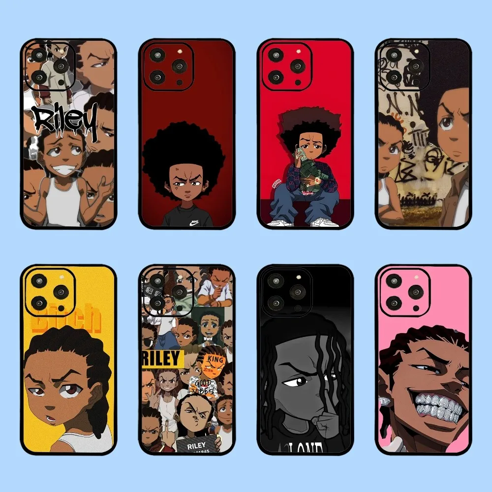 Huey Freeman Boondocks чехол для телефона Iphone 15 11 13 14 Pro Max 7 8 Plus X Xr Xs Max Se2020 12mini чехол