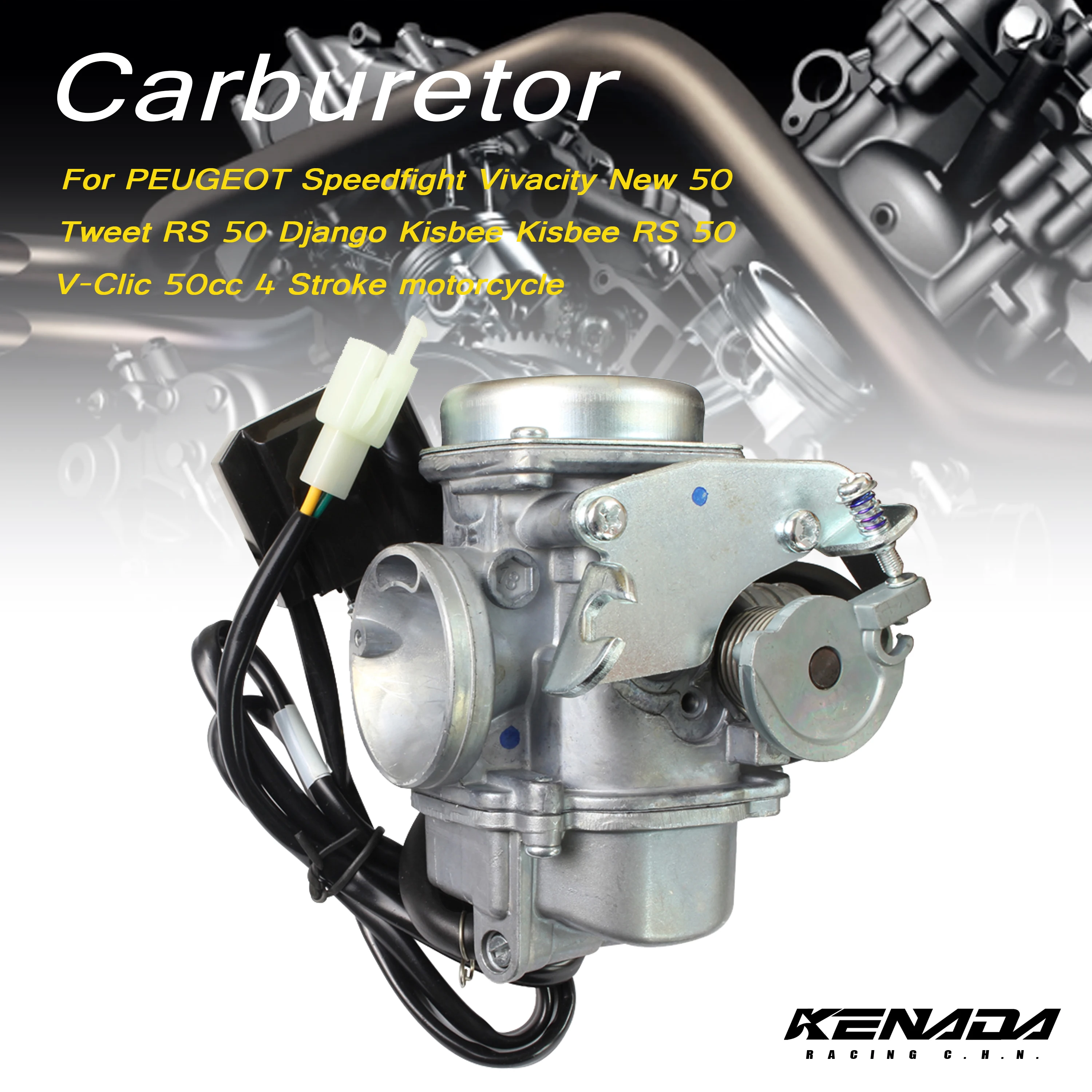 

Carburetor PD20J For PEUGEOT Speedfight Vivacity New 50 Tweet RS 50 Django Kisbee Kisbee RS 50 V-Clic 50cc 4 Stroke motorcycle