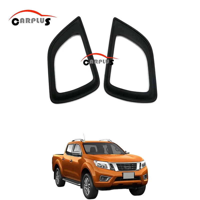 

ABS Fog Lamp cover For Nissan Navara NP300 Frontier 2015-2019 Black front fog light cover Exterior Accessories
