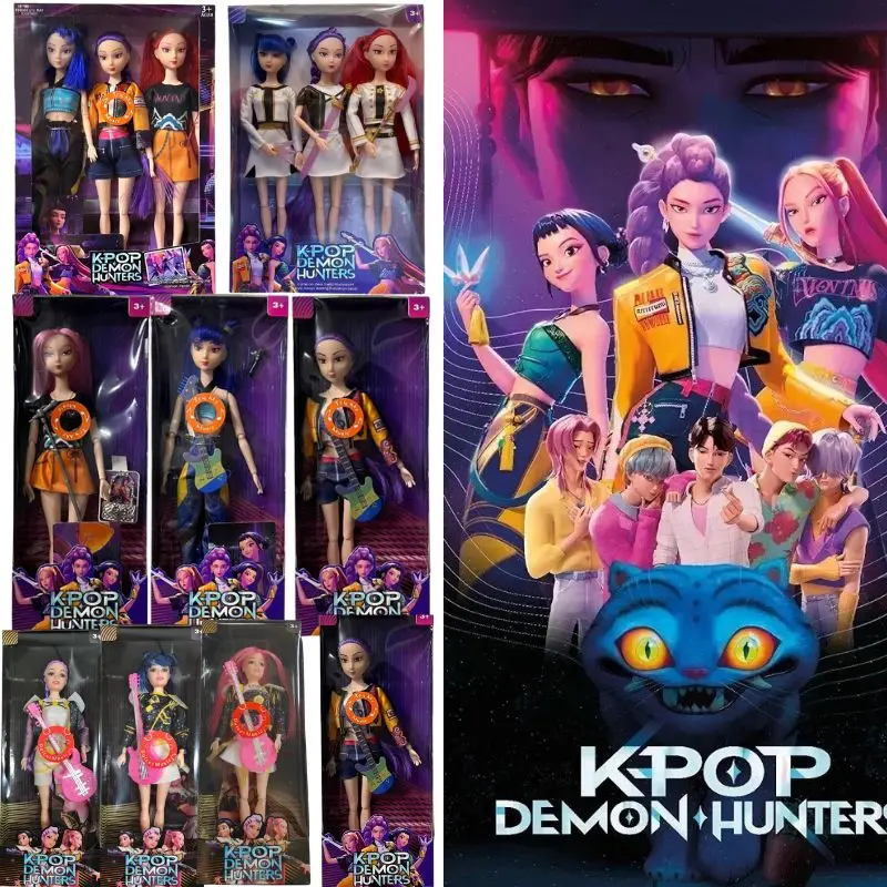 

hot toy Korea Movie Demon Hunters Humanoid Doll Toys Character Rumi Mira Zoey Character Rumi Mira Zoey Movable DIY Doll Toy