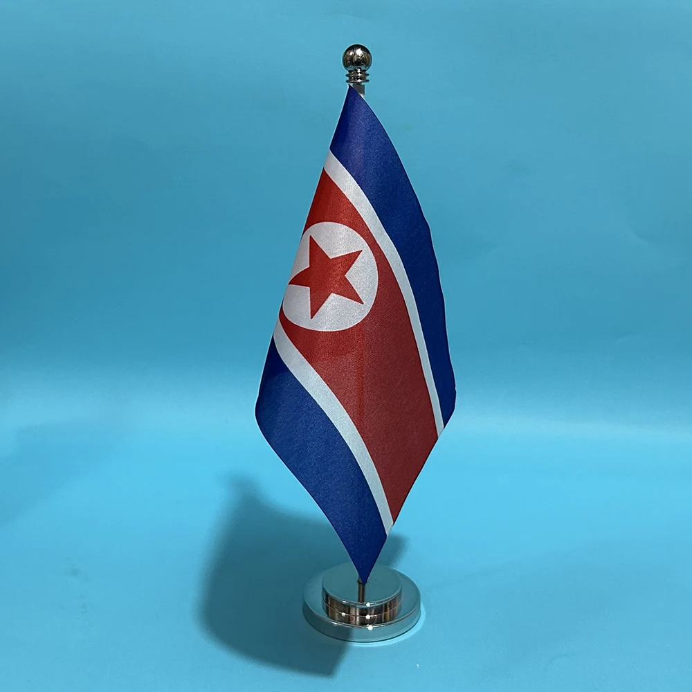 SKY Bandera Corea del Norte escritorio poliéster - imagen 4