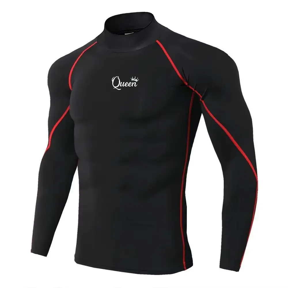 Men Sport T-shirt Quick Dry Bodybuilding Running Shirt Long Sleeve Compression Top Gym T Shirt Men Fitness Tight Men Underwear
