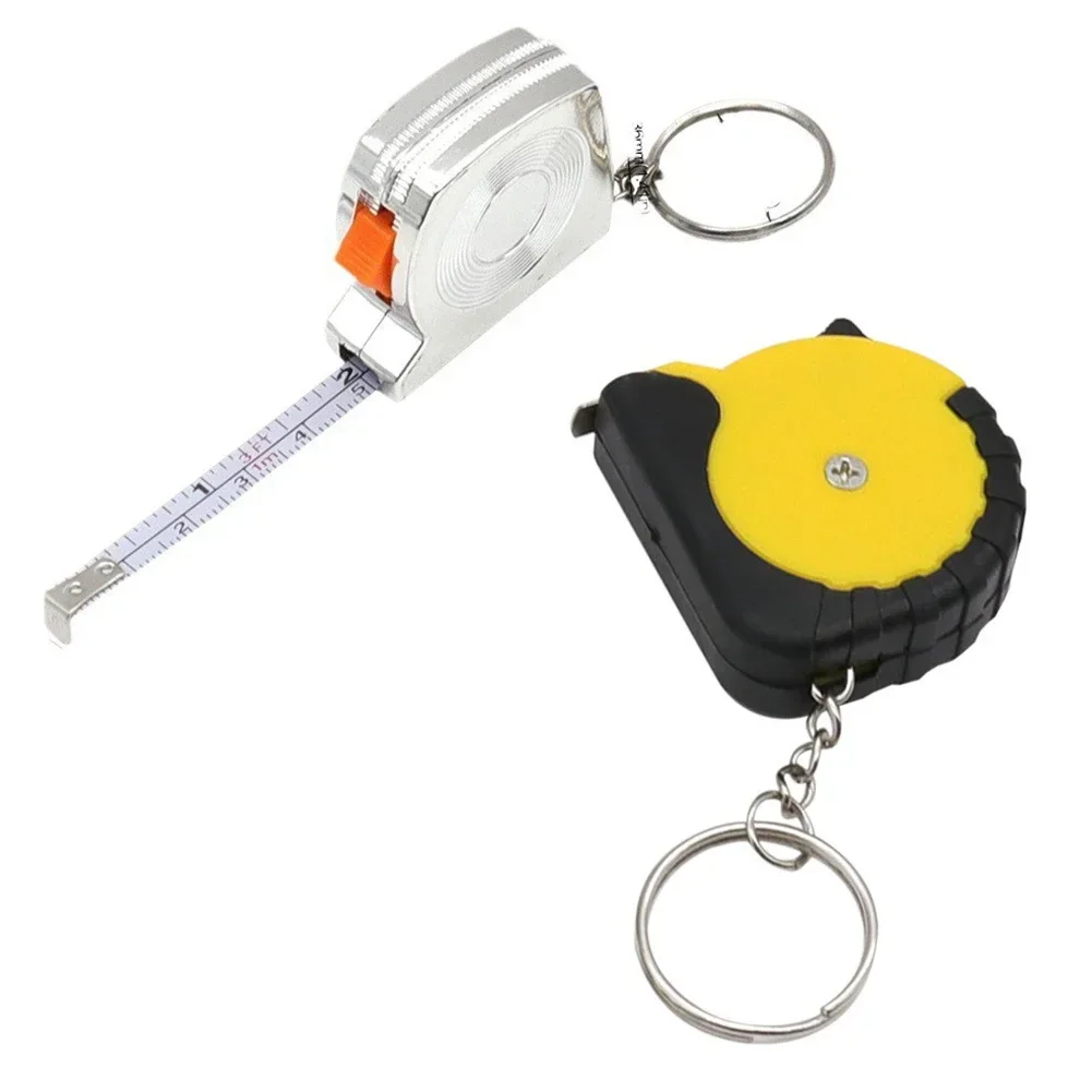 Keychain Ruler Metric Inch Tape Sturdy Construction Versatile Keychain Feature Accurate Measurements Easy To Carry