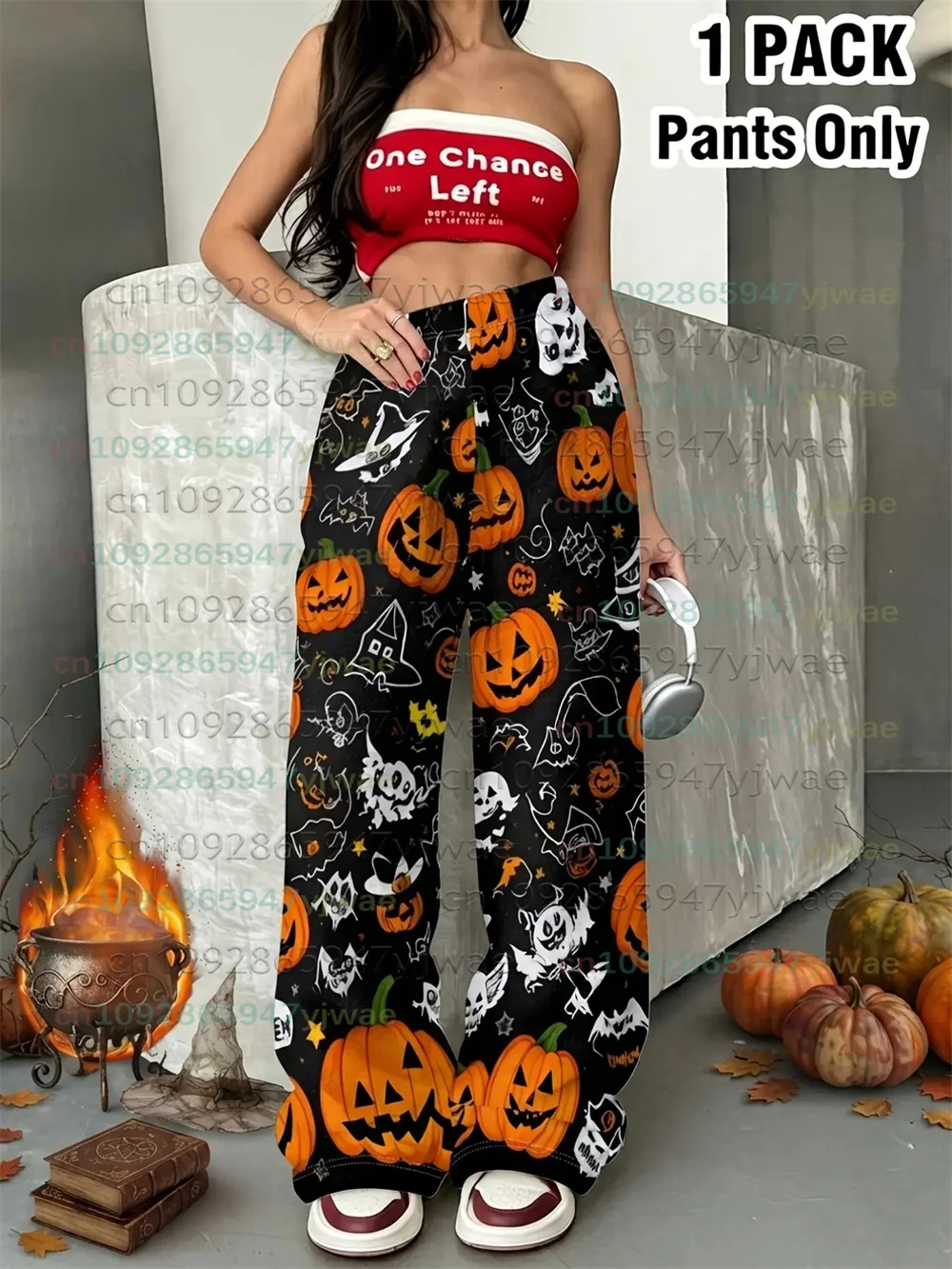 2026 Herren Damen Neue Flanell-Geister-Kürbis-Halloween-Pyjamahose Niedliche Spukhafte Lounge-Hose Herbst/Winter Schlafanzug Halloween-Geschenk – Detail 7