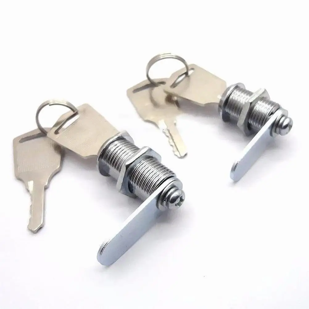 1PC Stainless Steel Cam Lock W/ 2 Keys 12mm Aperture Hardware Security Furniture Lock Security Locks For Drawer Mail Box