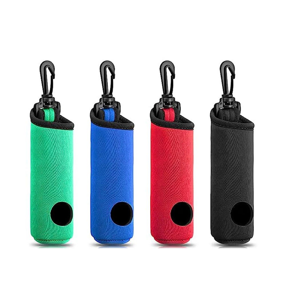 Neoprene Golf Ball Pouch Large Capacity Golf Ball Holder Carry Bag Belt Clip Golf Gifts Accessories For Women Men 21cm/8.27\