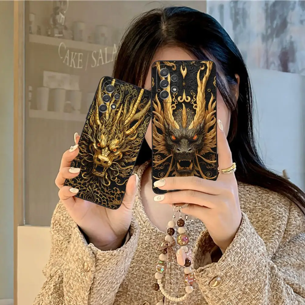 

Чехол для мобильного телефона East Orient Dragon для Samsung Galaxy A73 72 71 70 56 55 54 53 52 36 35 34 23 16 15 5G с цветной печатью Pretty