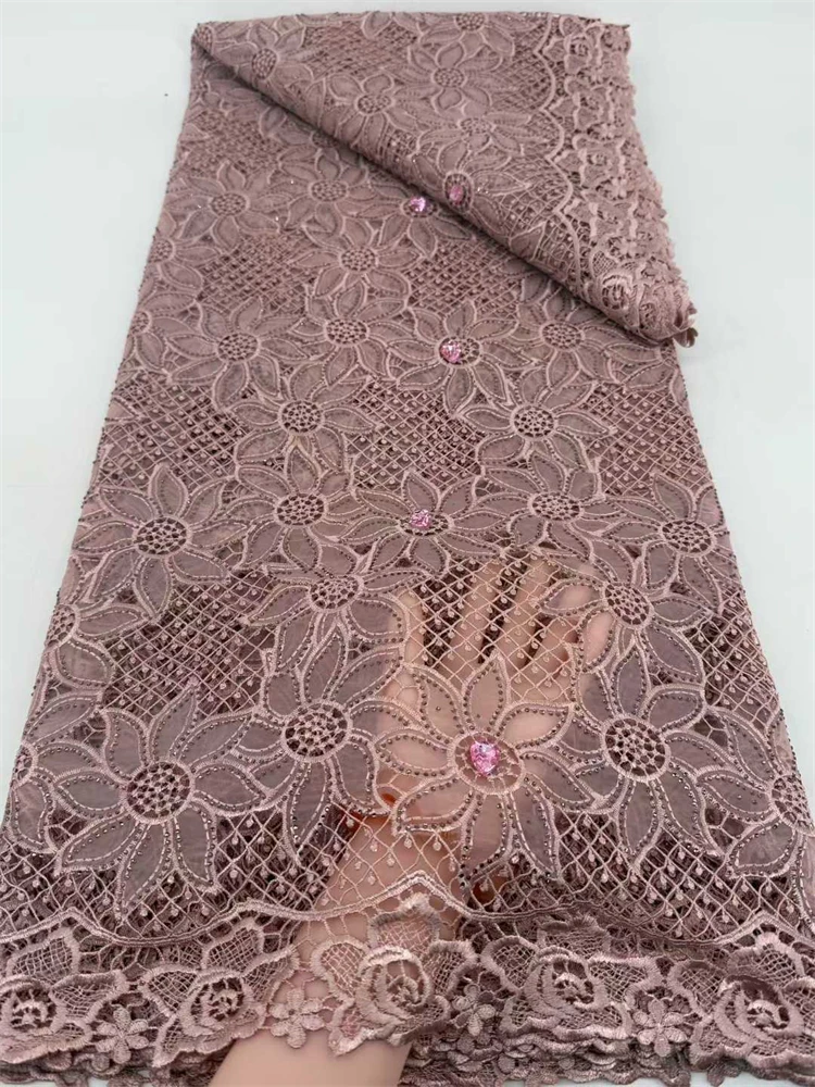 

Нигерийские кружевные ткани 2026: высококачественное африканское кружево, шифоновое кружево, гипюр, шнуровое кружево для пошива праздничных платьев