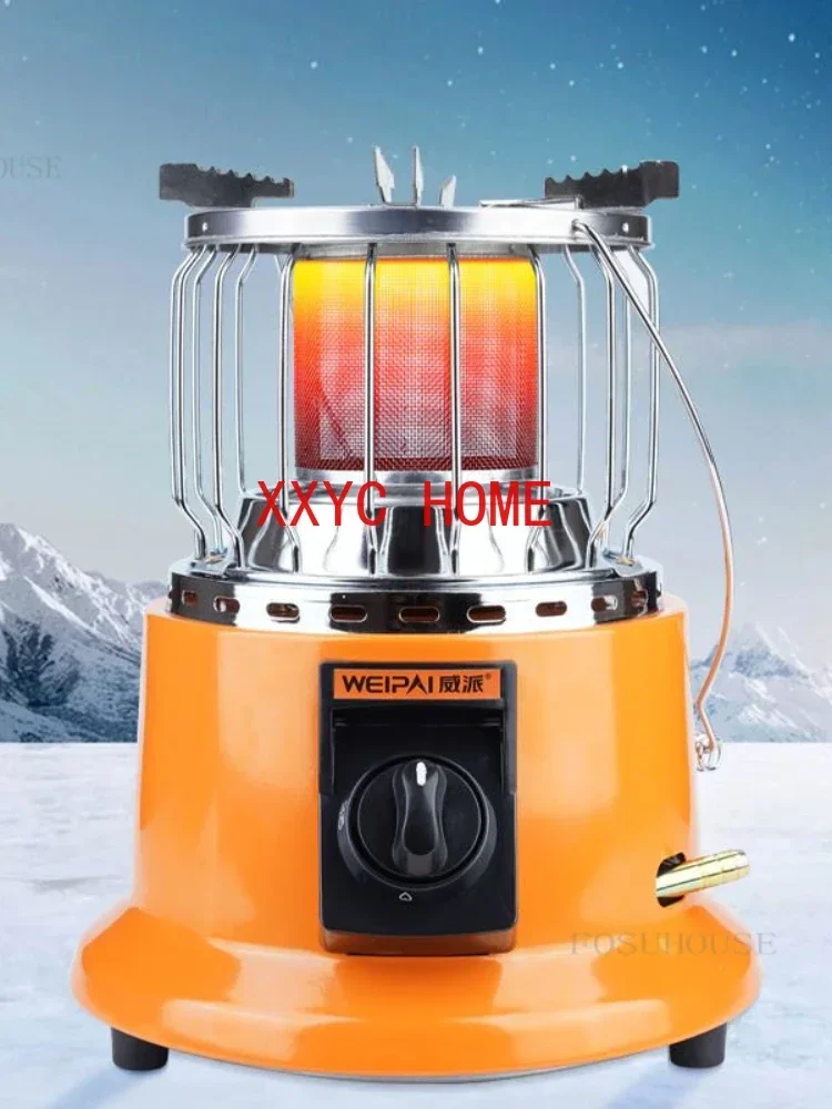 Outdoor Natural Gas Heater Multifunctional Heating Stove Portable Camping Fishing Heater Household Courtyard Winter Warm Stove