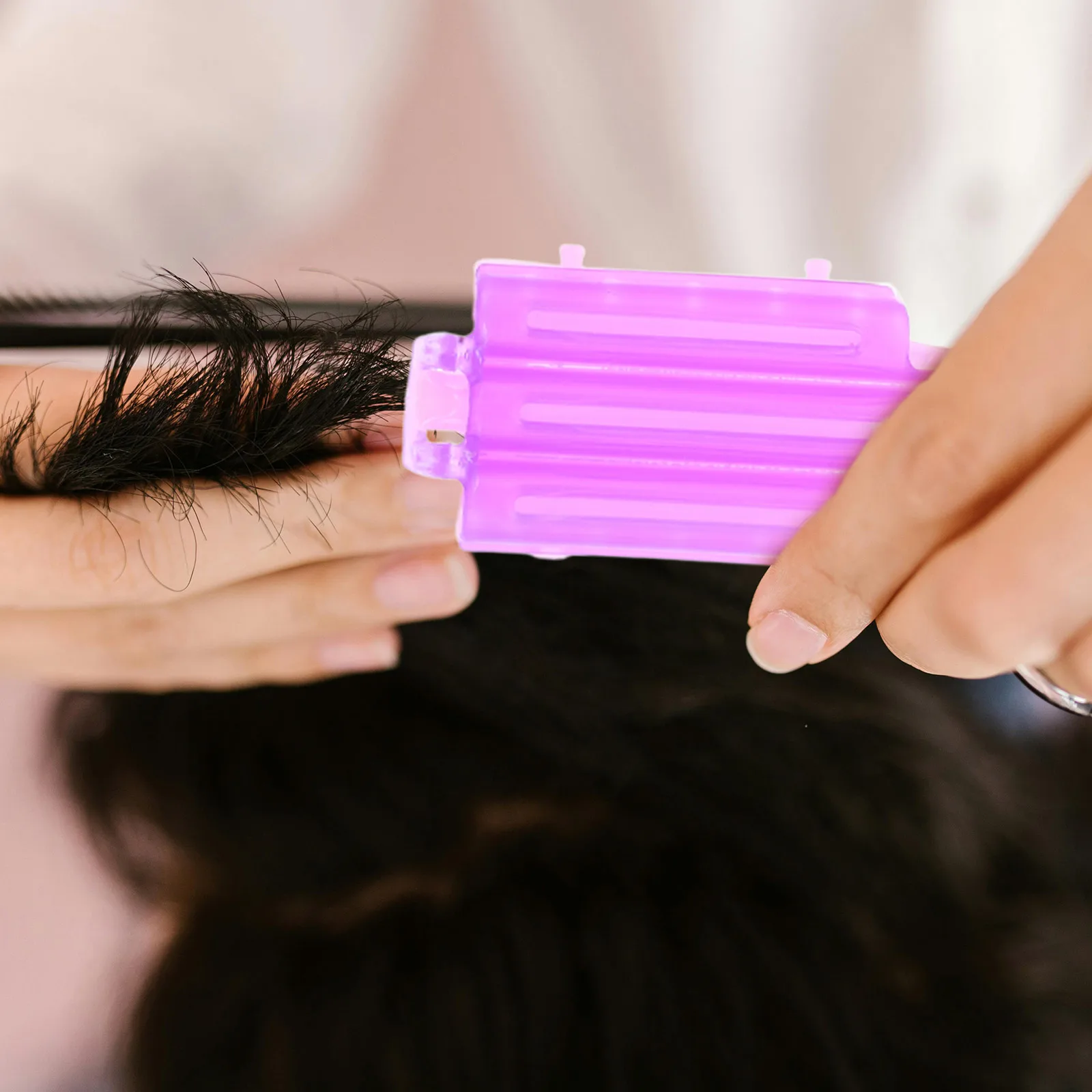 

45pcs Perm Clip Women Hair Curler Stick Resin Made Non Heating Home Use Styling Curlers Roller Rods
