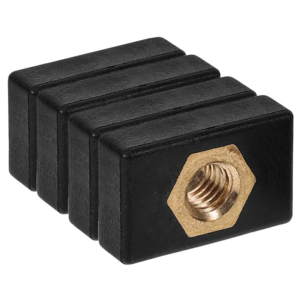 4 Pcs Slide Rail Nut Track Ring Screw Kayak Bolts Nuts Marine Hardware Zinc Alloy