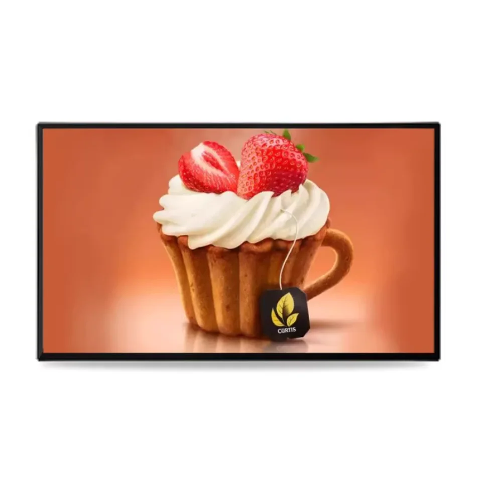 Máquina publicitaria versión Web montada en la pared pantalla LCD ultrafina promocional HD para carteles