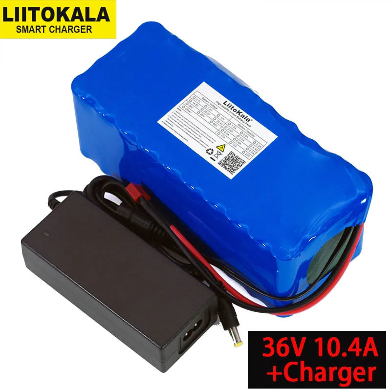 36V 12Ah 10A 10.4ah 18650 Lithium Battery pack 12000mAh Motorcycle Electric Car Bicycle Scooter with BMS+ 42v 2A Charger