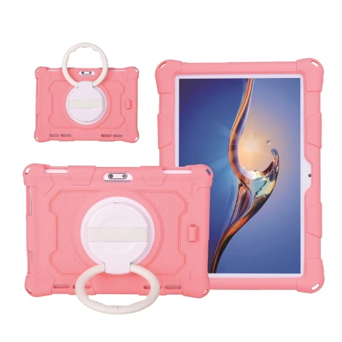 360°Rotating Case For Samsung Galaxy Tab A8 10.5 X200 For Sam P610 T860 T220 Silica gel Stand With Shoulder Straps Tablet Cover