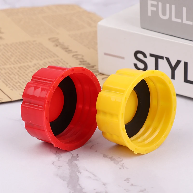 

Портативная пластиковая крышка для топливных баков на 1/2/3/5 галлонов, внутренний диаметр 43 мм, внешний диаметр 54 мм, высота 23 мм, красная/желтая, сменная крышка для топливных и масляных емкостей