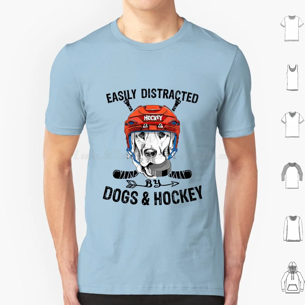 Easily Distracted My Dogs And Hockey T Shirt Men Women Kids 6Xl Sport Hockey Hockey Mom Ice Ice Hockey Ice Hockey Ice Hockey