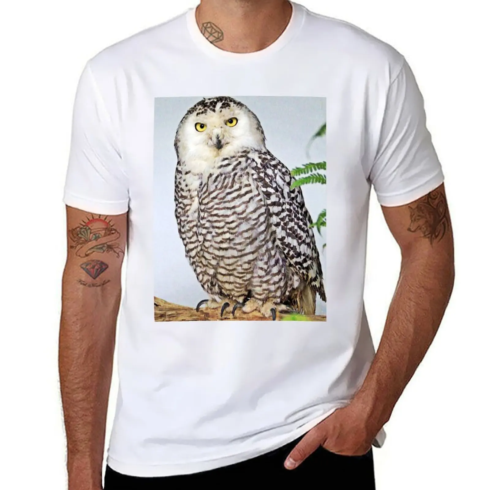 

Snowy Owl - Bubo scandiacus - The Wizard Owl T-Shirt t shirt man casual anime t shirts for man T-Shirt