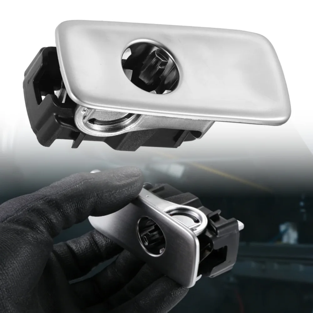 For Audi Q3 8U 2012-2018 Silver Black Glove Box Latch Handle Cover With Hole Front Right Center Console Lid Clip 8U1857131