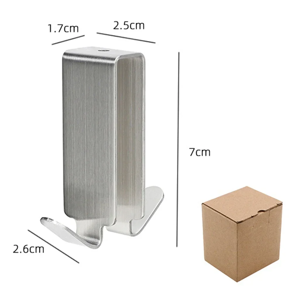 الحمام دش زجاج الباب هوك الفولاذ المقاوم للصدأ الزجاج الباب منشفة السنانير رف Bathrobe شماعات حامل نوع الظهر معلقة جدار السنانير