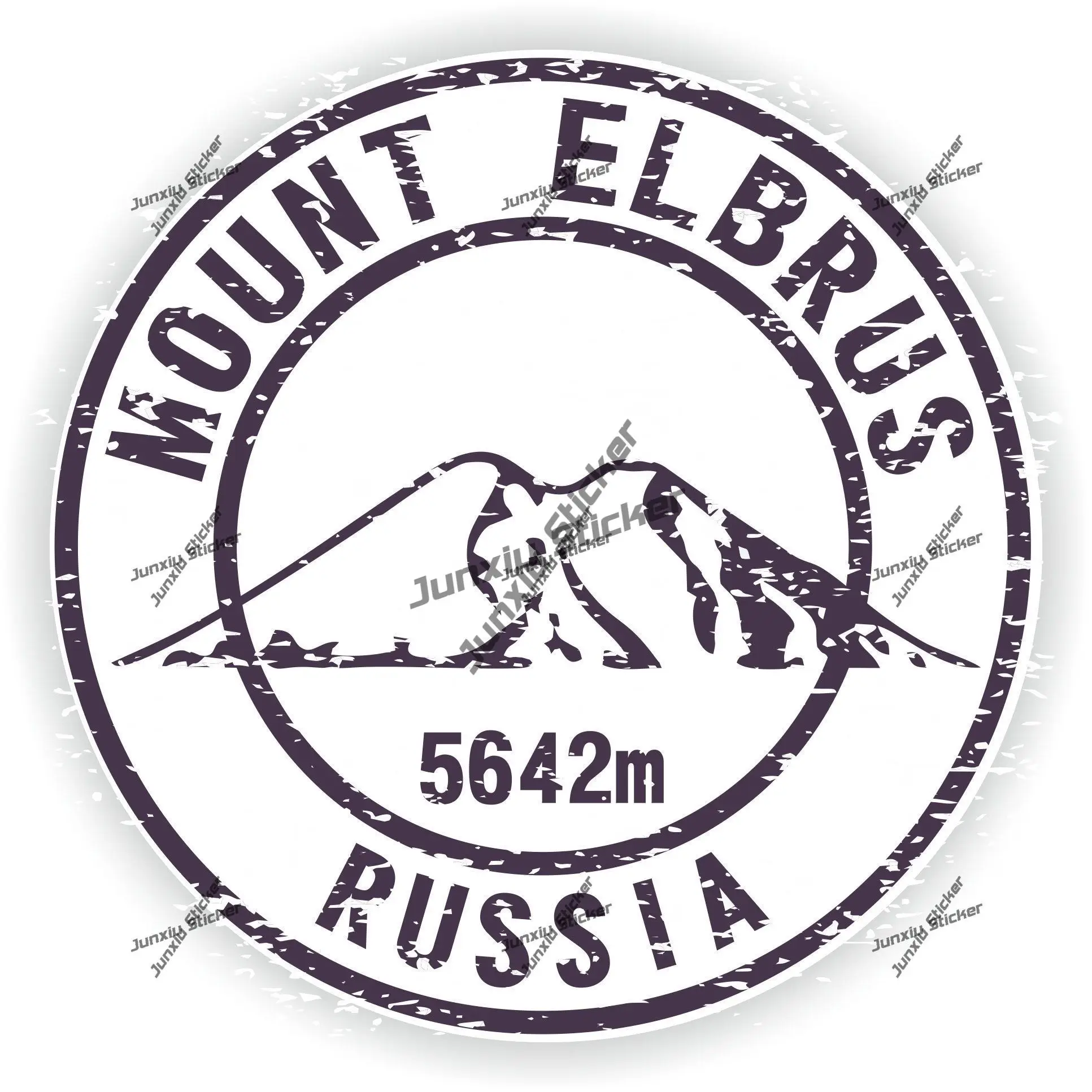 

Russia Sticker Elbrus Mount Stamp Mountains Vinyl Decal for Car Bike Bumper Laptop The Whole Body Cover Scratches Decoration