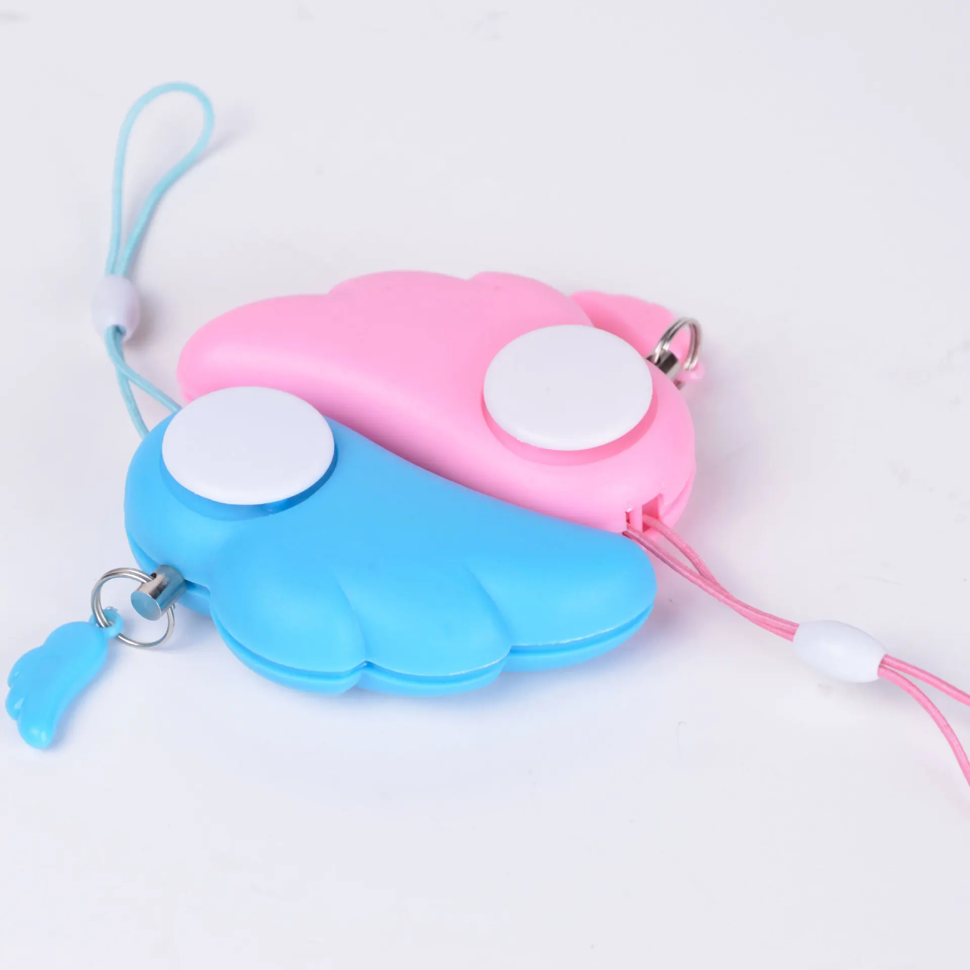 Angel Wing Alarm Keychain Self Defense Portable Anti Wolf Device for Women Girls Safety Personal Emergency Alarm