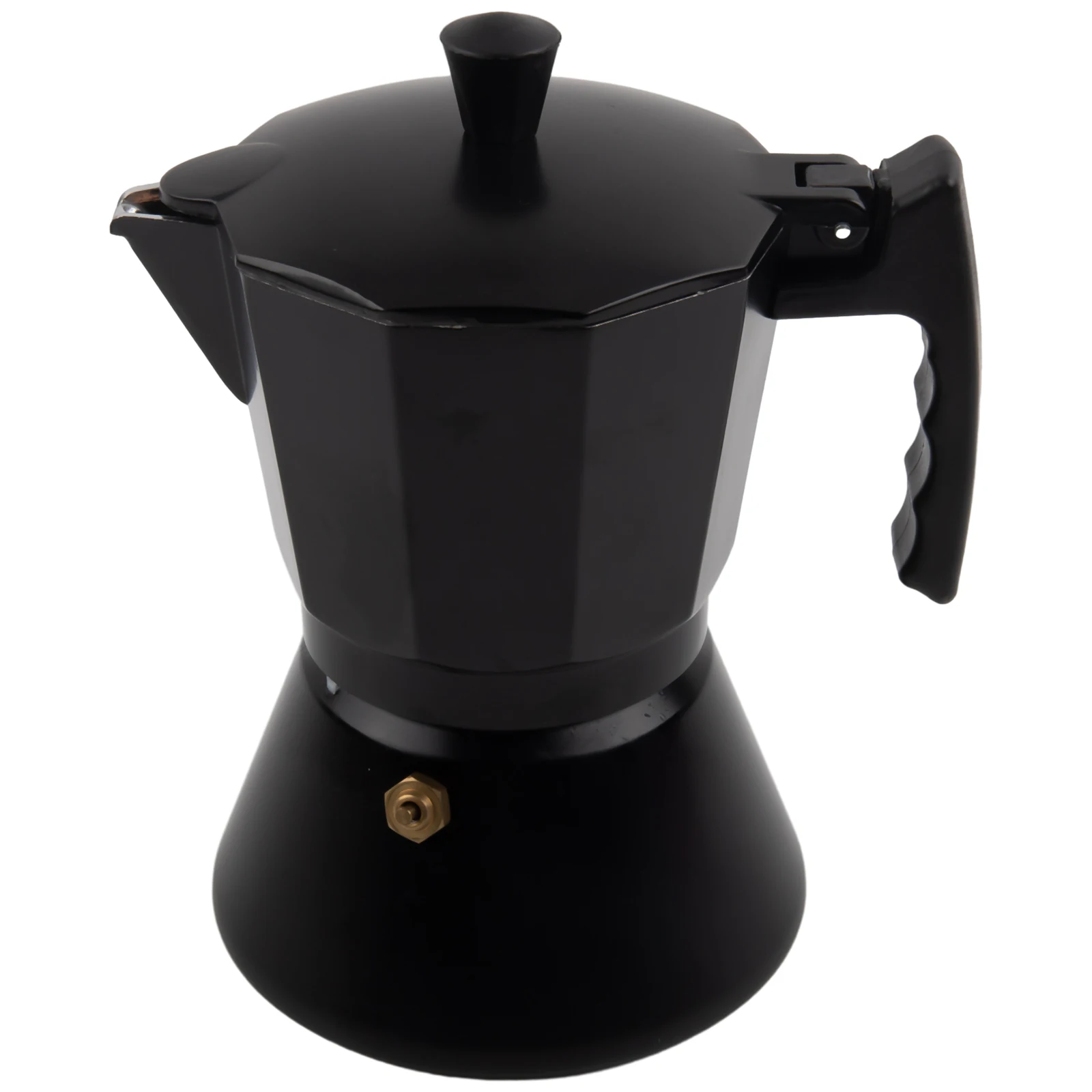 Espresso Maker Kettle Pot Moka Pot Portable Aluminum Black Coffee Maker Darable Italian Style Practical European style