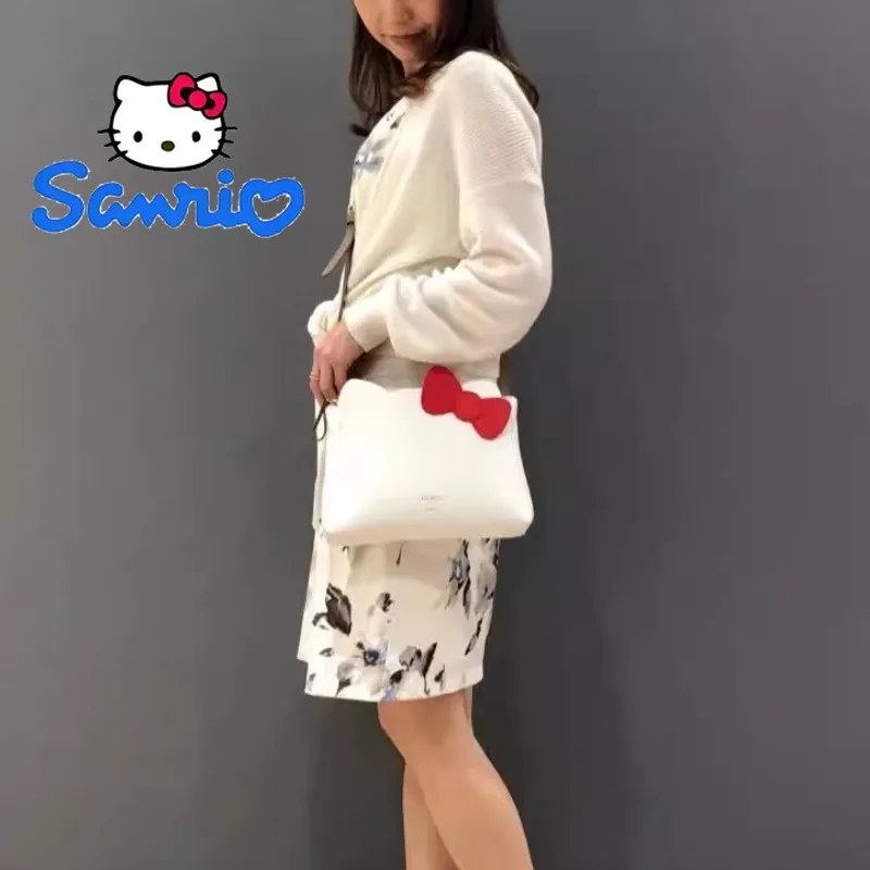 

Сумка через плечо Hello Kitty для женщин, модная роскошная сумка из искусственной кожи, дизайнерская сумка через плечо для путешествий