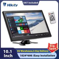 Hikity 10.1 HD Car Monitor TFT LCD HD Digital Monitor with HDMI/VGA/AV/USB/SD PC/TV/DVD Player For truck