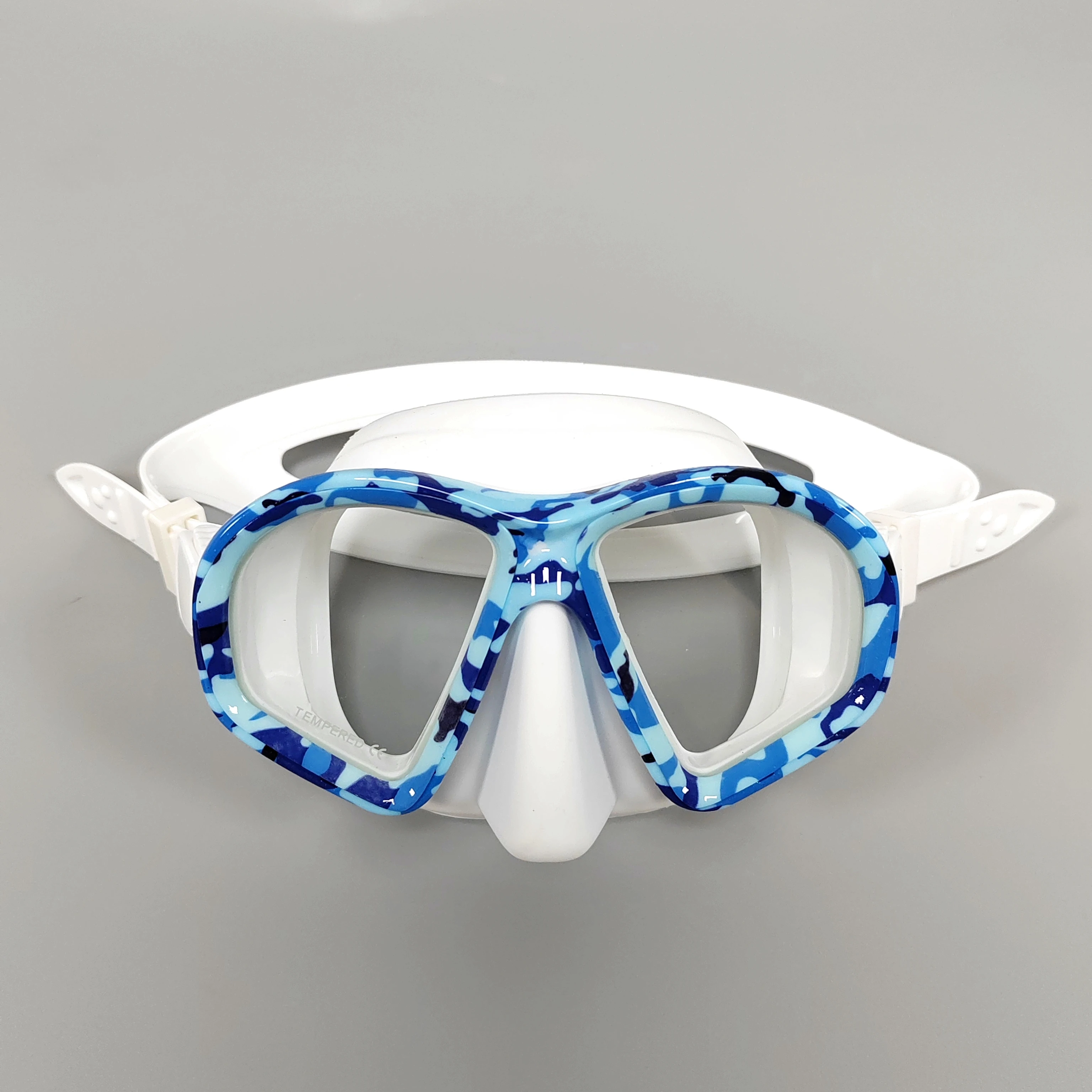 Tauchermaske Tarnfarben Beschlagfrei Harpunenfischen-Ausrüstung Schwimm-Maske – Detail 11