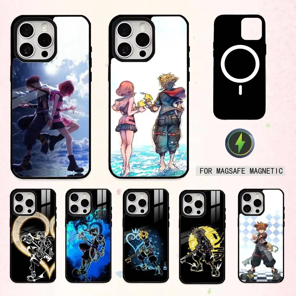 

K-Kingdoms H-Hearts G-Game Phone Case For iPhone17,16,15,14,13,12,11 Plus,Pro Max Magnetic For Magsafe Wireless Charging